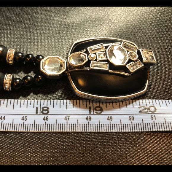 Lia Sophia Beautiful Black Agate W/ Accent Crystal - Picture 6 of 7